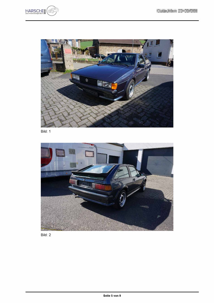 Oldtimer Gutachten Beispiel